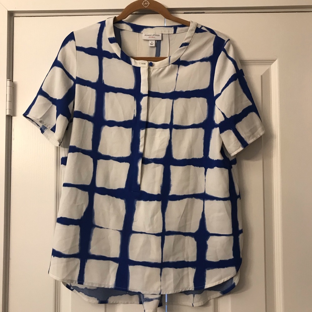 Blue & White Blouse